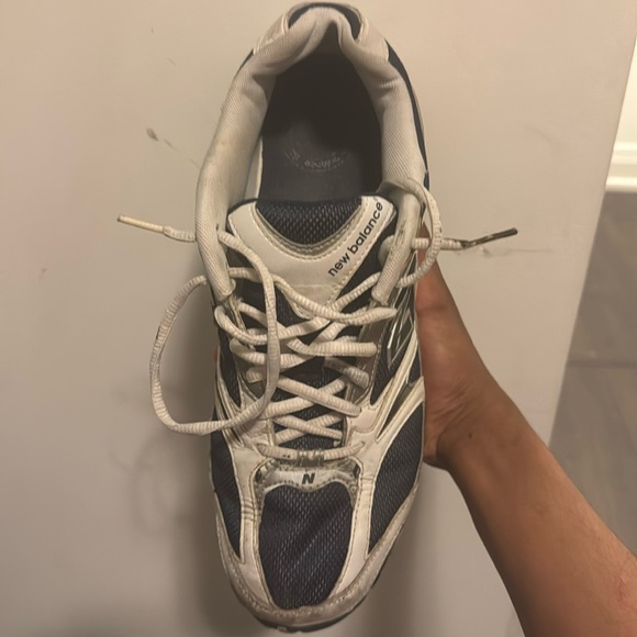 New Balance 414 Running Trainers with Abzorb Technology Navy Blue/white - Picture 2 of 5